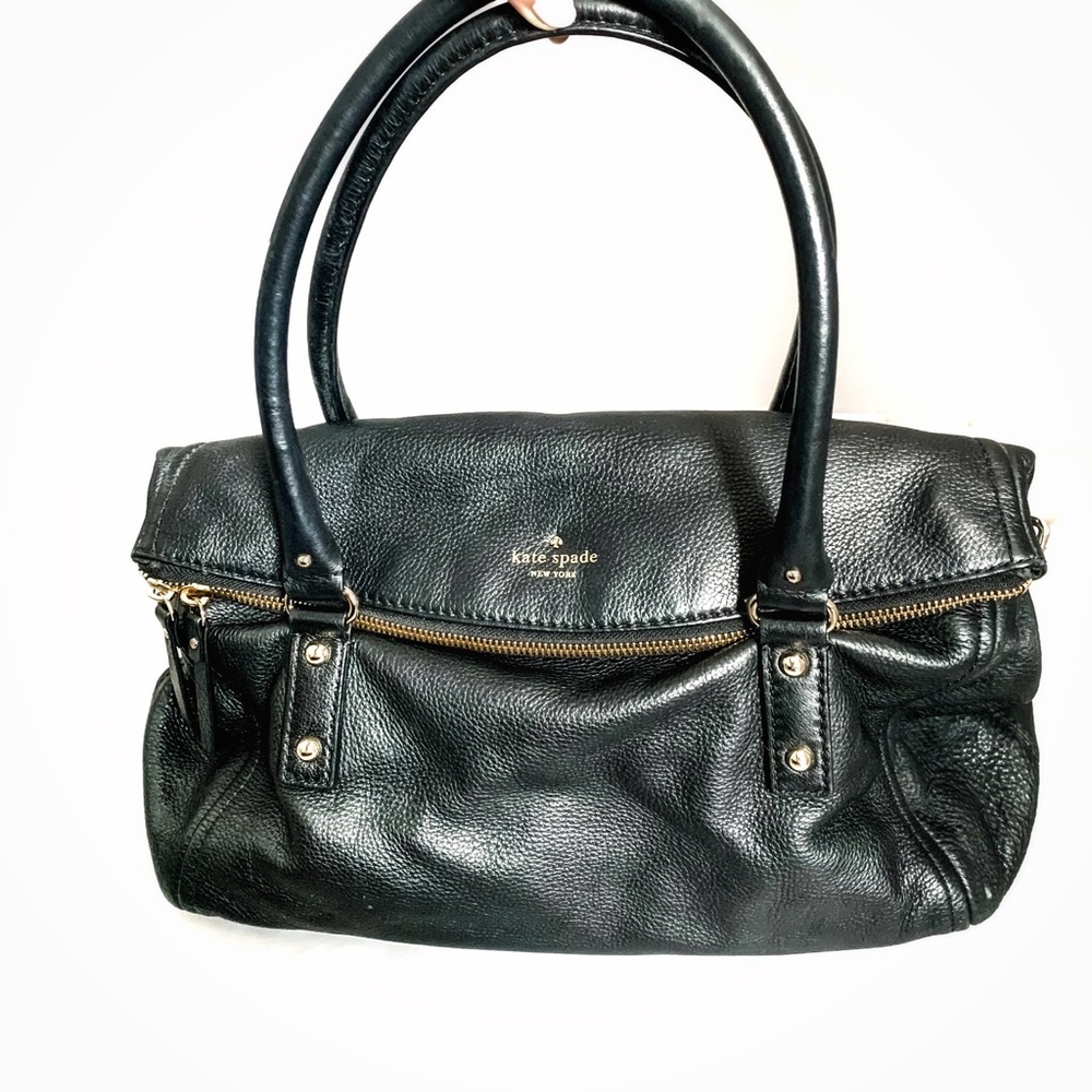 Kate Spade Black Soft Pebbled Leather Purse